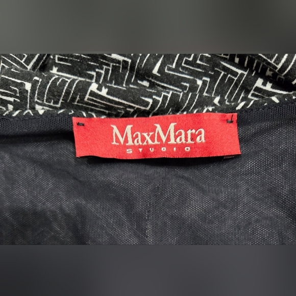 Max Mara Studio Geometric Dress Size Large - Picture 10 of 10